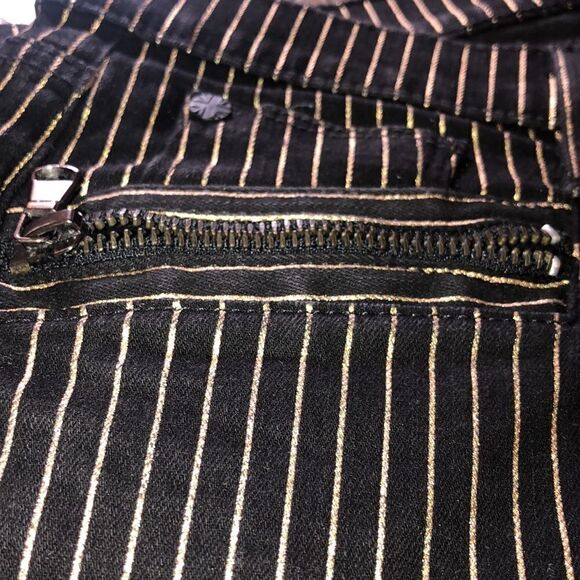 Hudson’s Spark ⚡️ SuperSkinny Gold Striped 5 Pocket Jeans 👖 Wow! - Picture 13 of 17